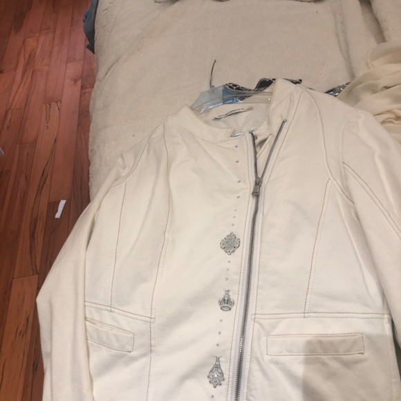 Elisa Cavaletti Euro Chic Casual Cotton Bomber - Picture 5 of 7